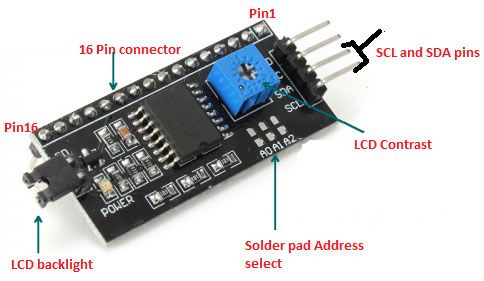 I2C Arduino Serial Module For LCD 16*2