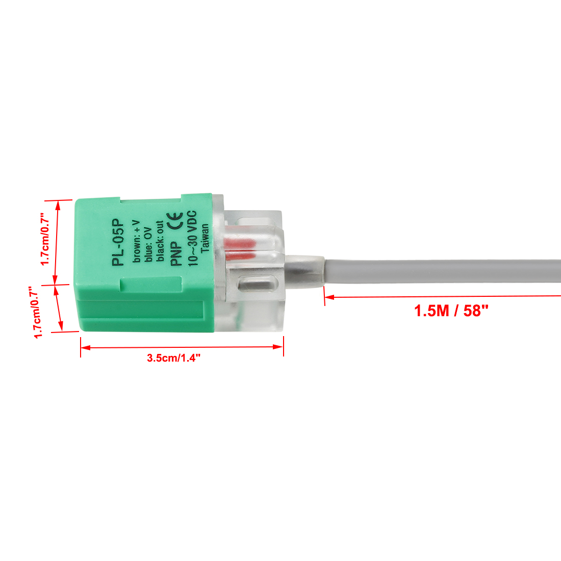 PL-05P DC 10-30V 200mA PNP Inductive Proximity Sensor