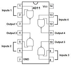 4011 DIP Buffered Quad 2-Input NAND Gate