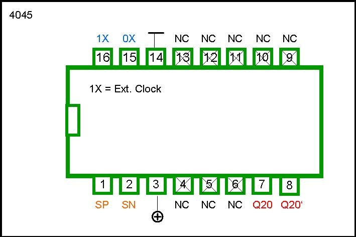 4045 DIP 21-Stage Counter