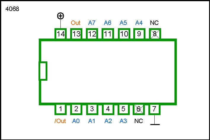 4068 DIP 8-Input NAND Gate