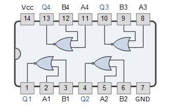 7402 DIP Quad 2-Input Logic NOR Gate