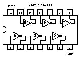 7414 DIP Hex Schmitt Trigger Inverter