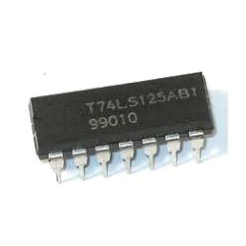 74125 DIP Quad Bus Buffer With Three-State Outputs, Negative Enable