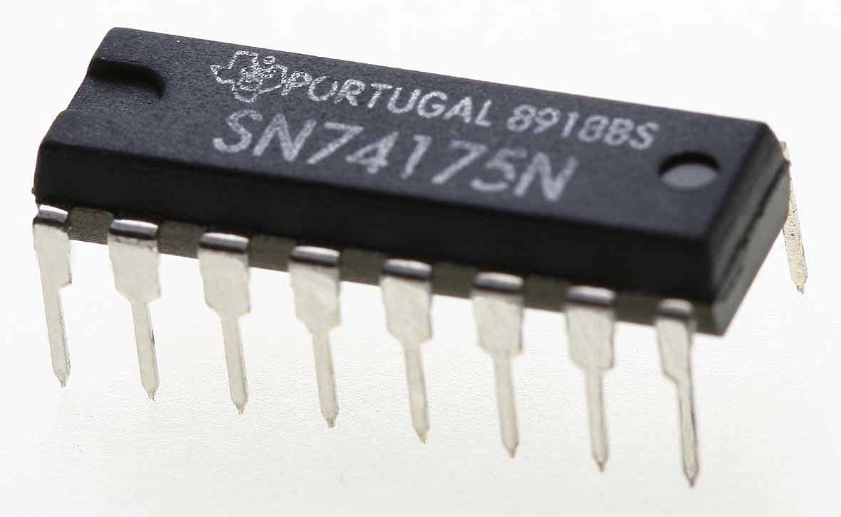 74175 DIP Quad D Edge-Triggered Flip-Flop With Complementary Outputs AND Asynchronous Clear