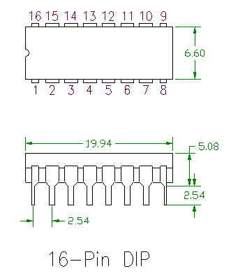 7447 DIP BCD To 7-Segment Decoder