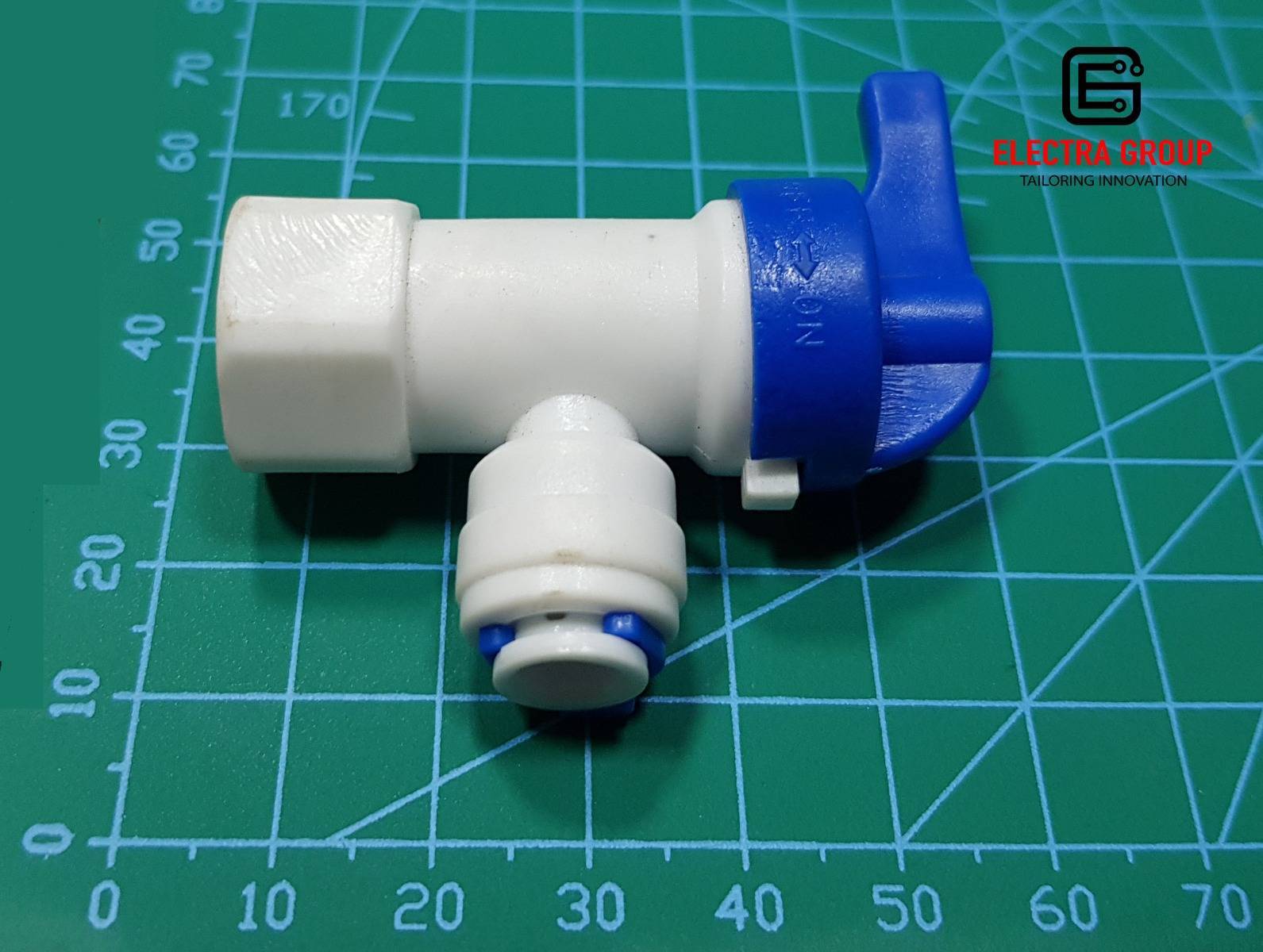 90 Degree On/Off Water Stopcock Valve Connector for 6mm Tube
