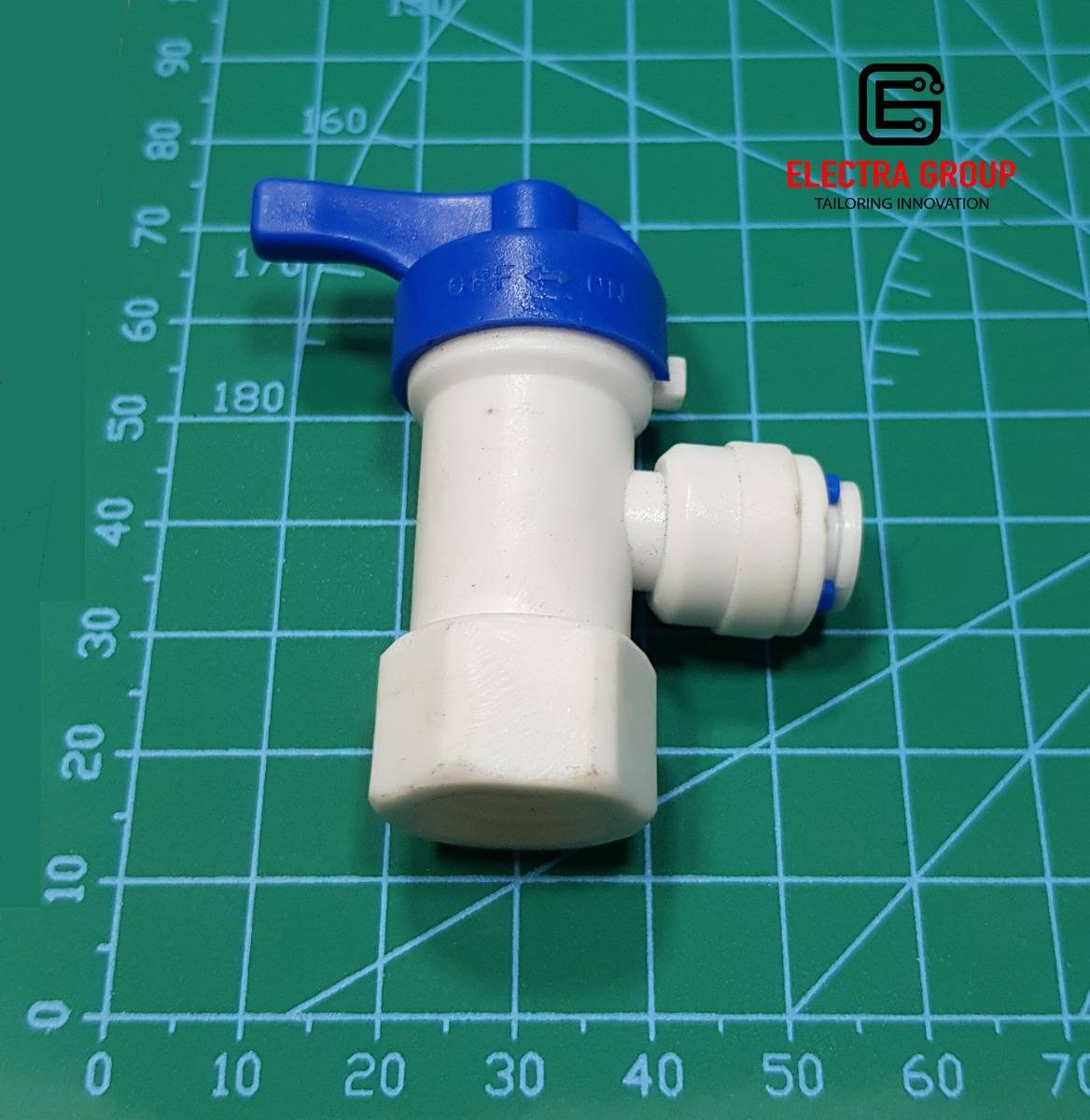 90 Degree On/Off Water Stopcock Valve Connector for 6mm Tube
