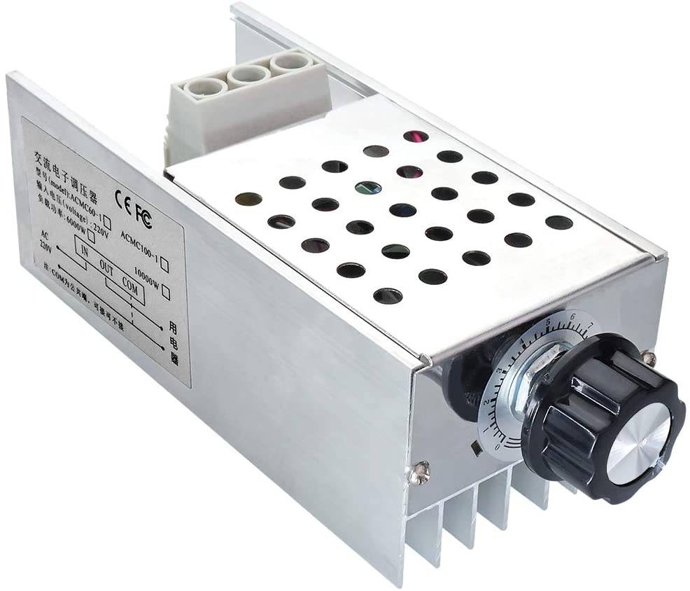 AC 110V 120V 220V 230V 10000W High Power SCR Motor Speed Controller Voltage Regulator Dimming Attemperation Thermoregulation Board