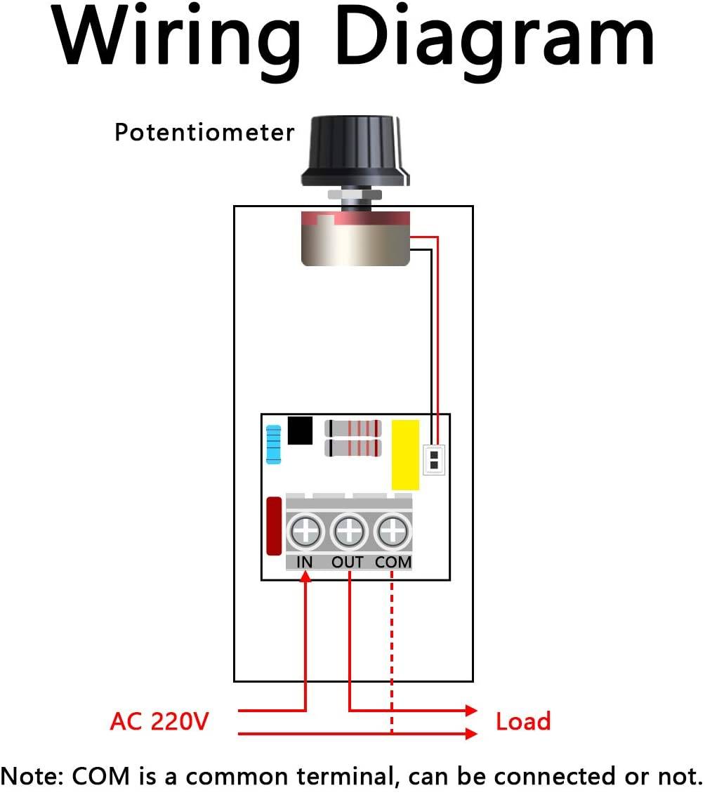AC 110V 120V 220V 230V 10000W High Power SCR Motor Speed Controller Voltage Regulator Dimming Attemperation Thermoregulation Board