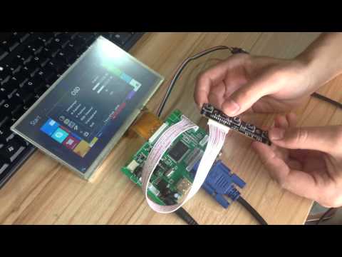7 Inch Digital Touch LCD Screen HDMI+VGA+2AV 800*480