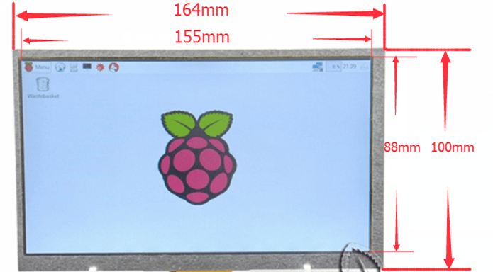 7 Inch Digital Touch LCD Screen HDMI+VGA+2AV 800*480