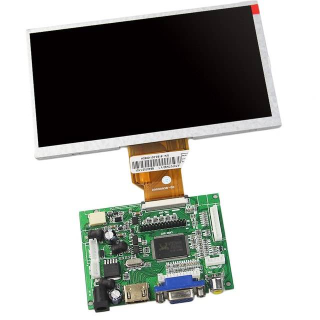 7 Inch Digital Touch LCD Screen HDMI+VGA+2AV 800*480