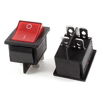 KCD4 ON/OFF Switch 4Pins 15A/30A 250VAC 26x21mm with LED