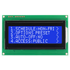 Character LCD 4x20 with large digits and blue backlight