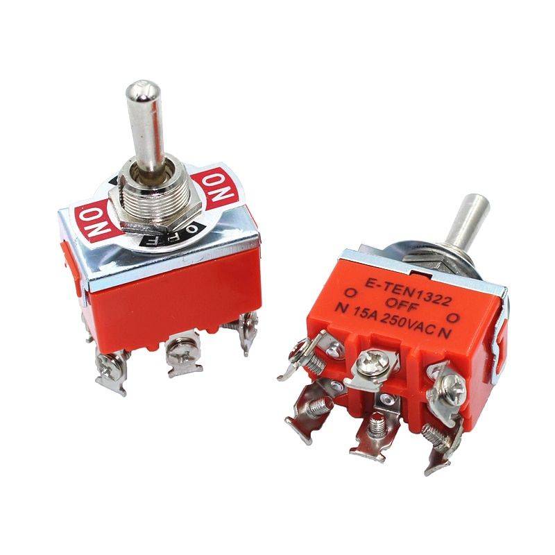 E-TEN1321 Toggle Switch ON/OFF 6 Pin 15A