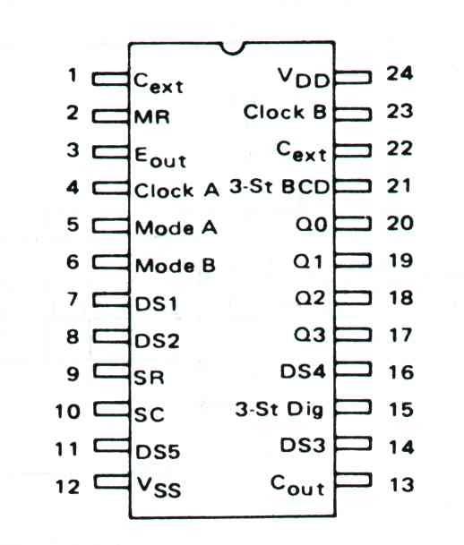 4534 DIP FAULT-PROTECTED, HIGH-VOLTAGE, SINGLE 4-TO-1/DUAL 2-TO-1 MULTLIPLEXERS
