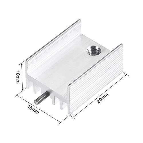 Aluminium Heatsink For TO-220 (20x15x10) mm