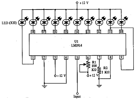 LM3914 – Dot/Bar Display Driver IC