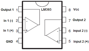 LM393 – Dual Differential Comparator IC