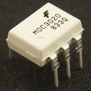 MOC3020 Optocoupler with Triac Driver Output (6-Pin DIP)