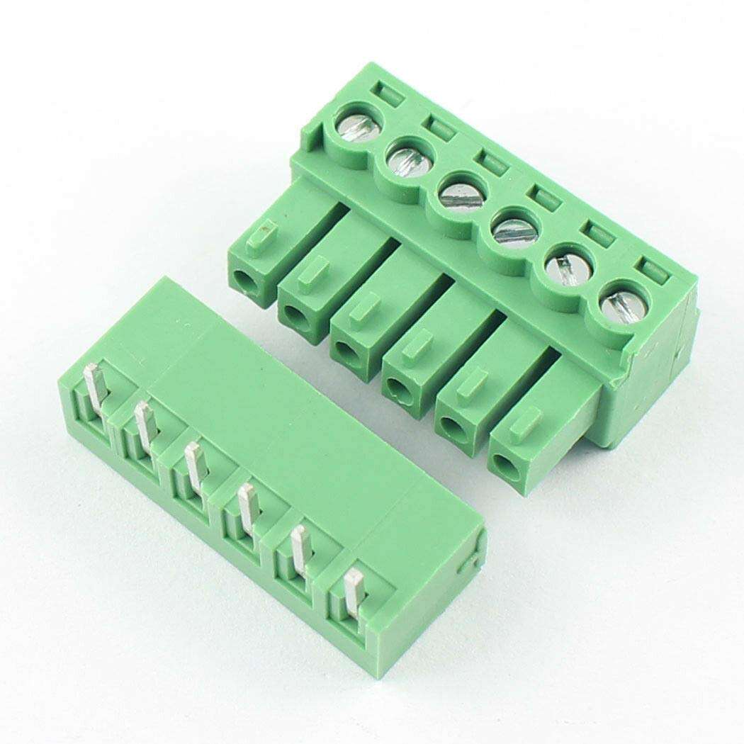 Pluggable Terminal Block 6 Pin Pitch 3.81mm