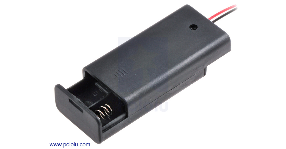 AA Battery Holder 2 Cell + On/Off Switch V2