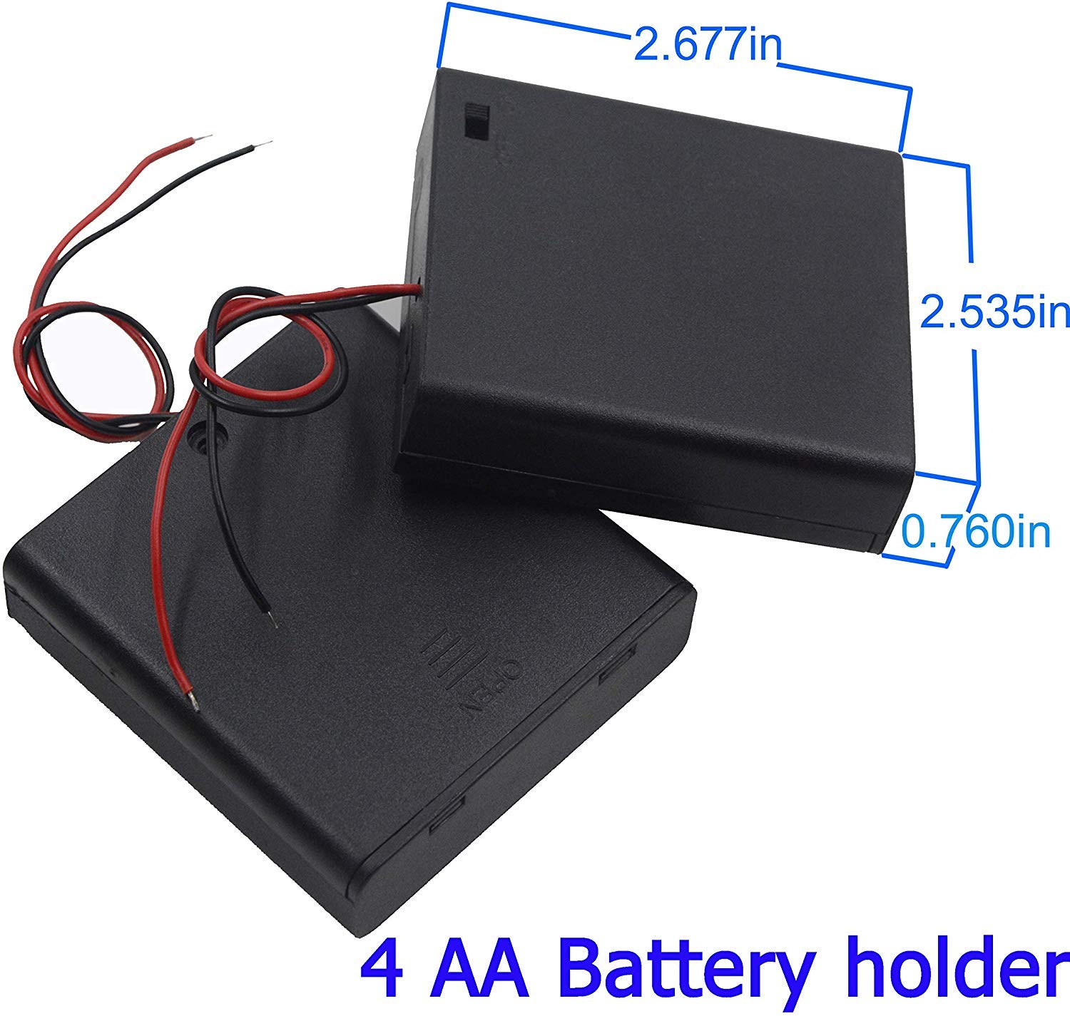 AA Battery Holder 4 Cell + On/Off Switch