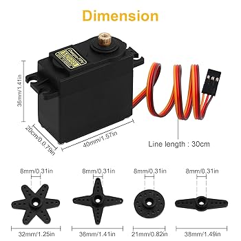 MG995 Servo Motor Tower Pro 360 Degree (Full Metal Gear)