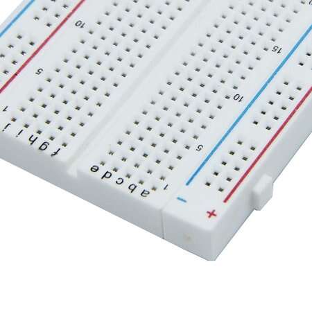 Breadboard Powered Rails 840 Point Breadboard with Power Rails | Electra Store - Electra Store