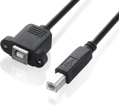 1.5M USB 2.0 Type B Male to Female High Speed Printer Extension Cable