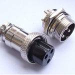 GX16-3 Male Female Chassis Connector 3 Pin