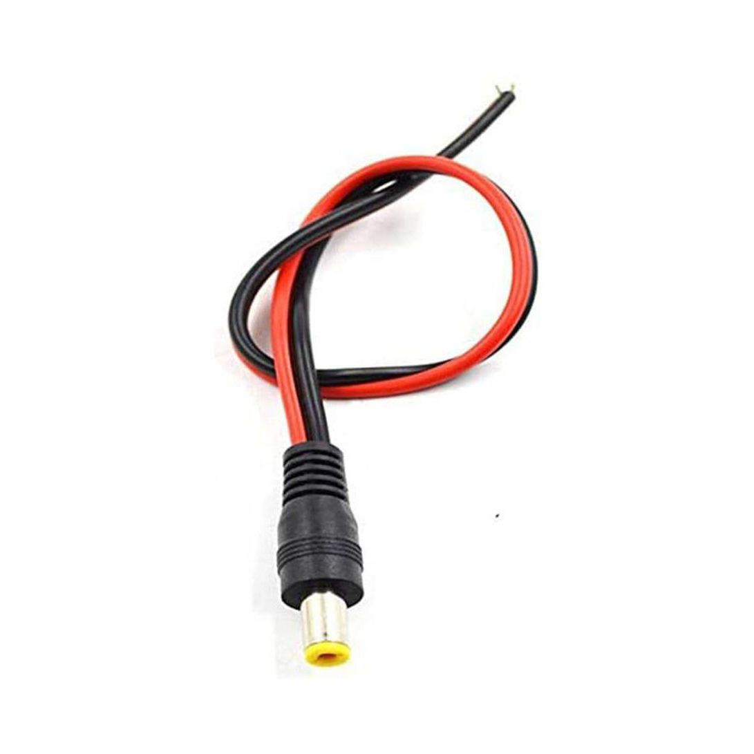 Dc Power Male Connector For Cctv Camera Power Black