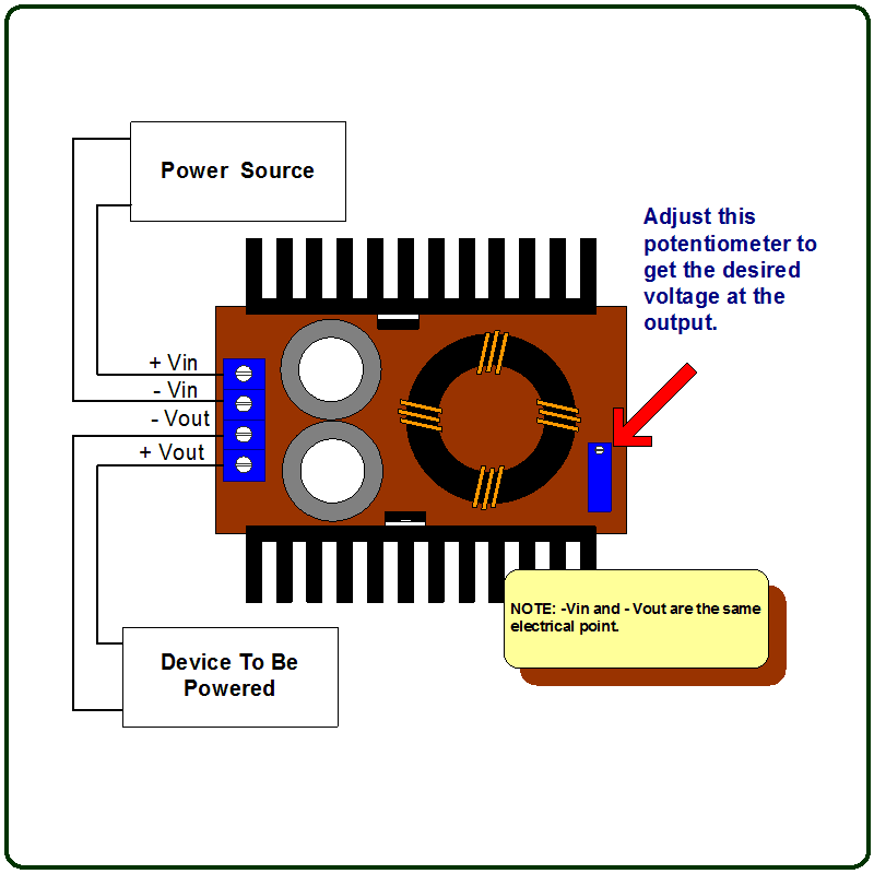 DC-DC Boost Converter Voltage Step Up Module 150W 6A