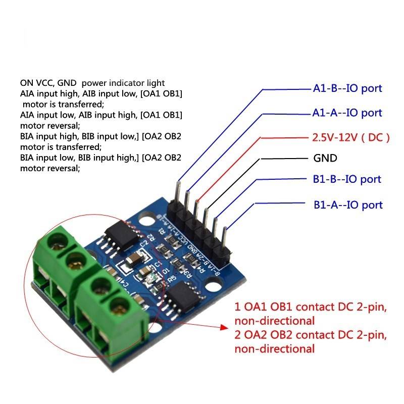 L9110 Dual Motor Driver (1A)