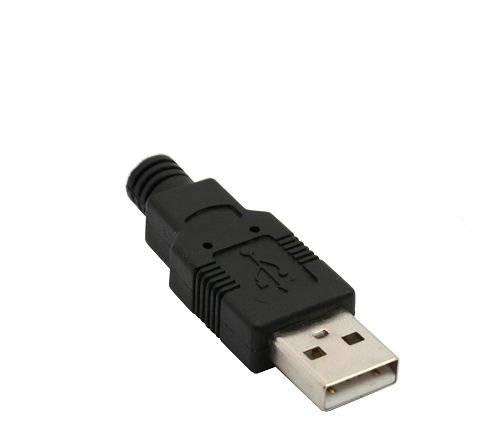 USB A-Type Male Shell (3pcs Standard) – BLACK