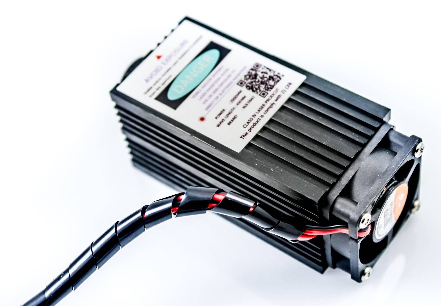 12v high power laser module 2W 450nm laser without glasses