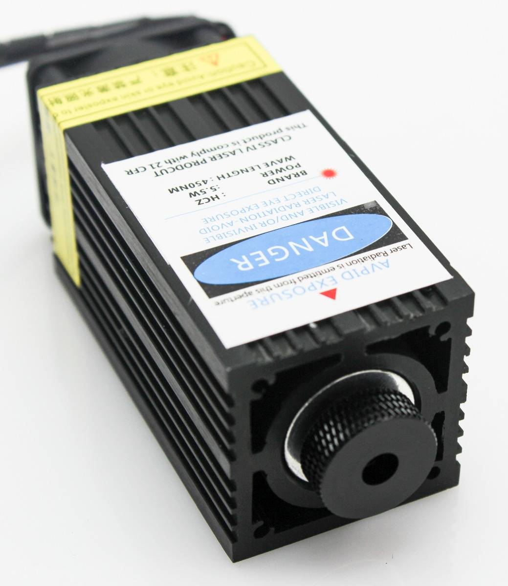 12v high power laser module 5.5W 450nm laser