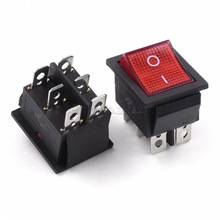 KCD4 ON/OFF Rocker Switch 6Pins 15A/30A 250VAC 26x21mm with LED