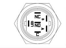 16mm Waterproof Power 12V LED 5Pin ON-OFF Metal Push Button Switch + Connector