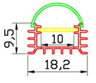 1M U Style Aluminium Channel Holder For LED Strip Light