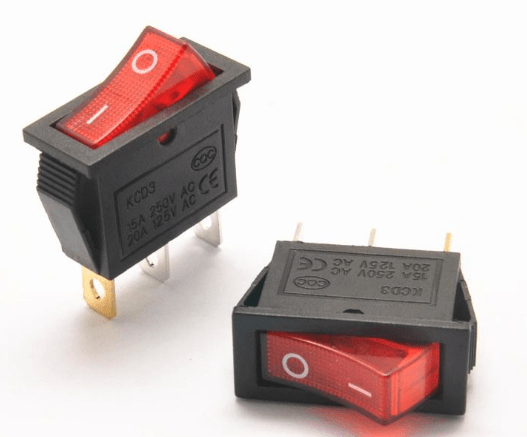 KCD3 ON/OFF Switch 3Pins 16A 250VAC 26x10mm with LED