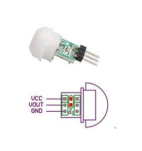 Mini IR Infrared Pyroelectric PIR Body Motion Human Sensor