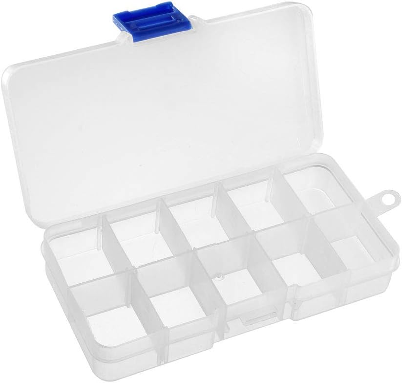 Components Storage Box 10 Grid 130X70X22mm Small