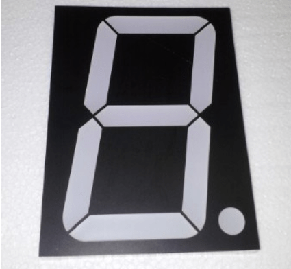 140 x 105 X 15.8 mm 1 Digit Red 7 Segment Led Display 50101BHR1