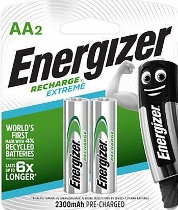Energizer AA 1.2V 2300mAh Rechargeable Two Batteries