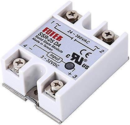 Solid State Relay 25A Input 3-32Vdc / Output 24~380Vac