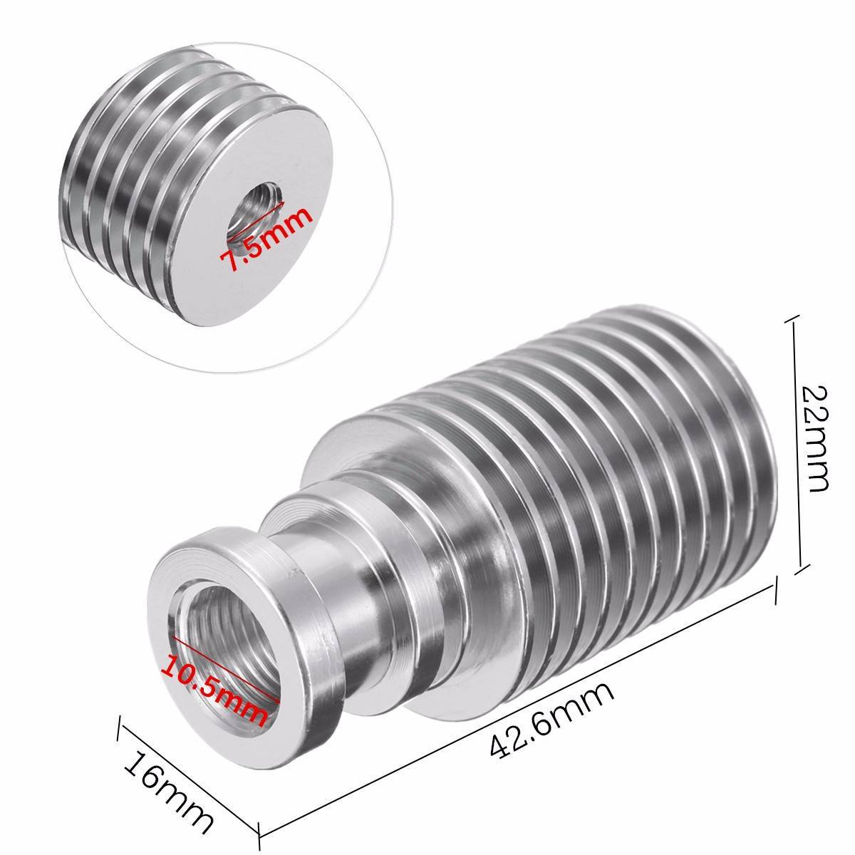 Aluminum Extruder HeatSink Long Distance For 1.75mm Proximity Remote V6 J-Head 3D Printer