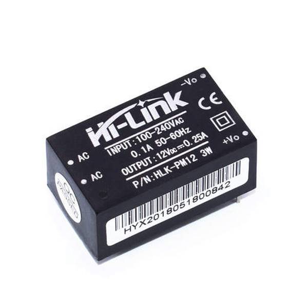AC-DC Power Module 220Vac to 12Vdc - HLK-PM12 - Electra Store