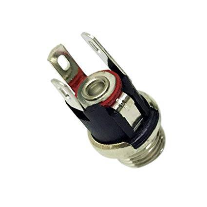 DC Power Supply Jack Socket Female Panel Mount Connector 3 Pin